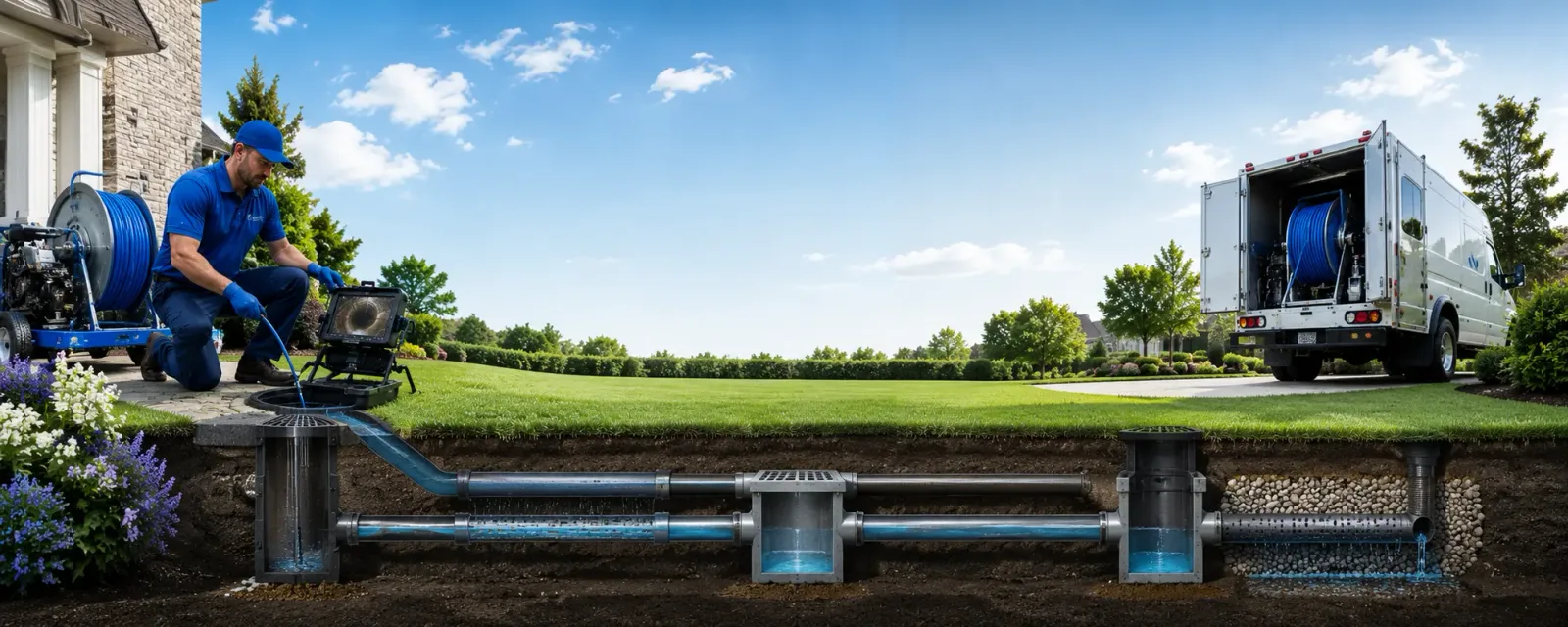 Outdoor drain cleaning information for Posey, CA